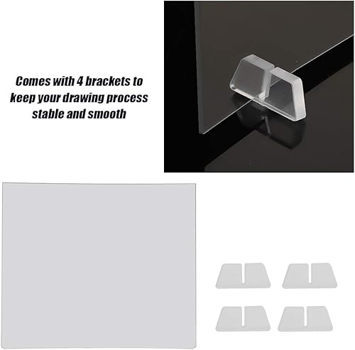 Miniatura 5 de Tablero de dibujo impermeable, tablero de dibujo acrílico, tablero de dibujo, reflejo de espejo de boceto, utiliza la proyección para dibujar la