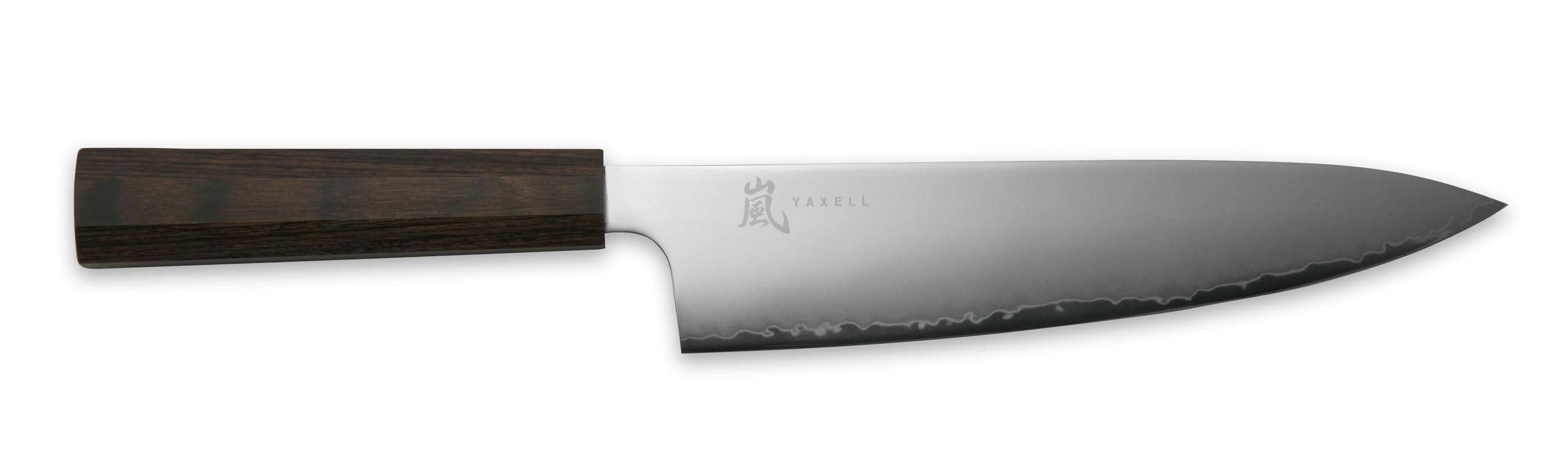 Yaxell Cuchillo HANA de acero inoxidable MOVAX y mango de madera pakka en color marrón, longitud: 20 cm, 34800