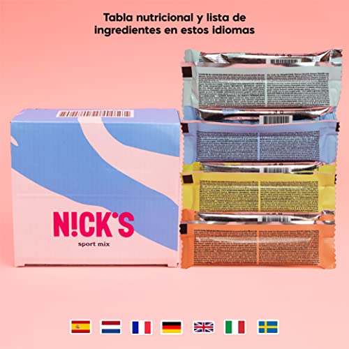Miniatura 8 de Nicks Mix De Barritas Protein Wafer 25 Proteína 203 Calorías Proteicas Oblea Chocolate Sin Azúcar Añadido Low Carb Snack Bar Sin Gluten 9 X40g