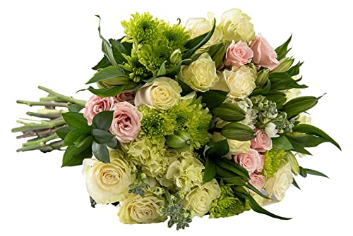 Maya’s Flowers Fresh Cut White Lilies Mixed Bouquet | Family Farm Direct | For Gift, Home Décor, Dinner Party, Wedding | Multi Color | Delivered Prime Overnight #TOP2