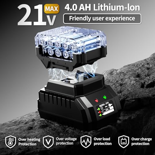 FULLYEA Cordless Impact Wrench Kit