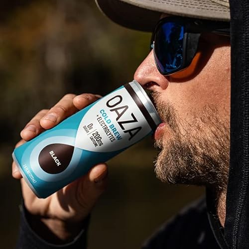 Oaza Black Cold Brew Coffee + Electrolytes - Great Tasting With Zero Sugar #TOP2