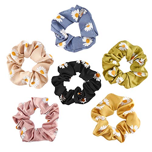 Hair Silk Scrunchies Satin Elastic Hair Bands Velvet Scrunchy Chiffon Hair Ties Ropes Scrunchie for Women Girls Hair Accessories (Chiffon 2-6PCS)
