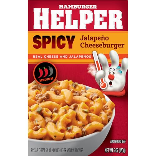 Hamburger Helper Spicy Parmesan Garlic Pasta Meal (6 oz) No Artificial Flavors, Ready in 3 Easy Steps, Quick Meals for Midweek Dinners, Busy Evenings & Families On-the-Go
