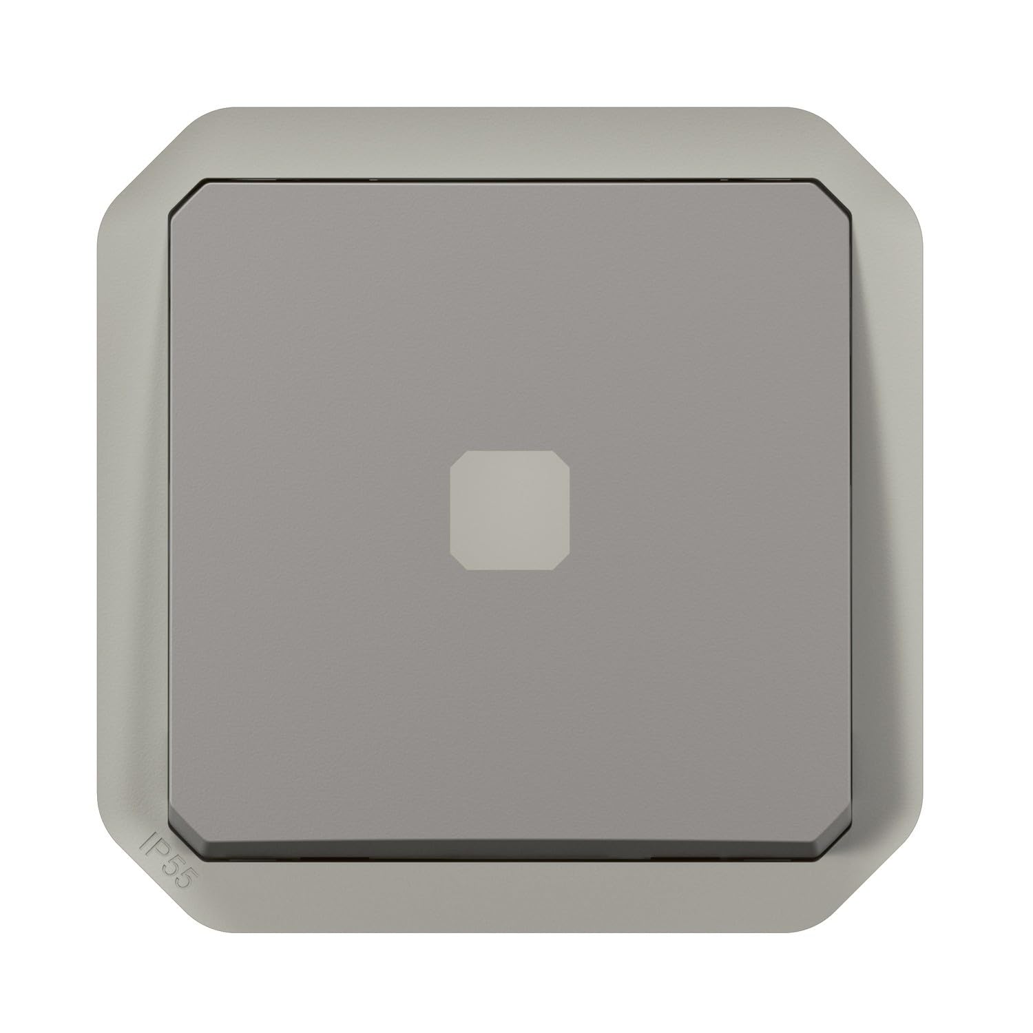 interrupteur temporisé - lumineux - sans neutre - gris - composable - legrand plexo 069504l