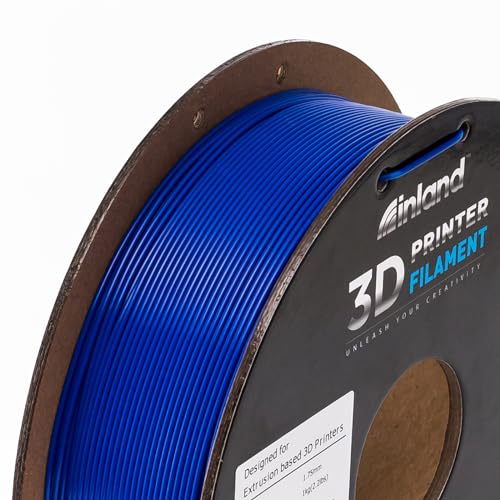 Image of INLAND Micro Center PLA+ 3D Printing Filament 1.75mm - PLA Pro Dimensional Accuracy + /- 0.03 mm - 1kg Cardboard Spool (2.2 lbs) (2 Pack Silver & Blue, 1.75mm)