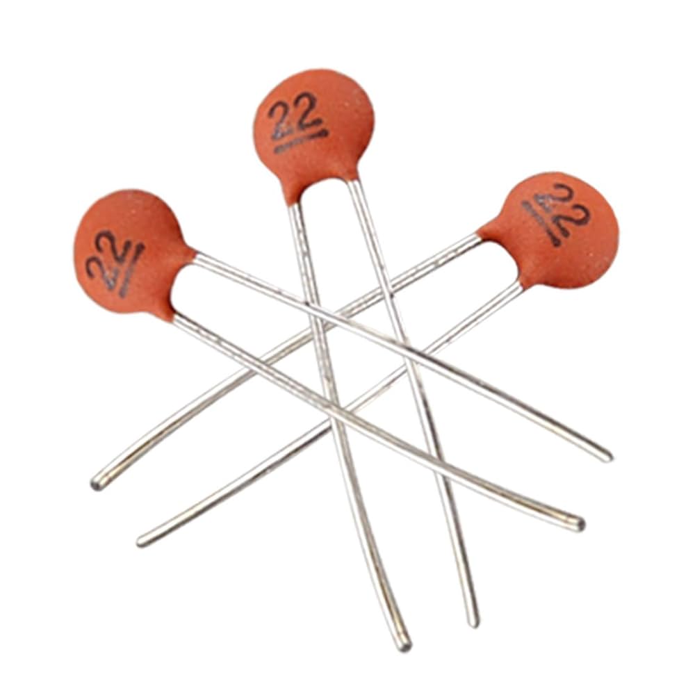 チャレンジ　DIA UFAC uxcell 100 x 22pF Low Voltage Radial Ceramic Disc Capacitors