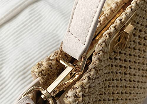 Straw Bag Beach Bag For Women Small Tote Bag Straw Shoulder Bag Chic Handbag Satchel Crossbody Bag Purses 2023 #TOP2