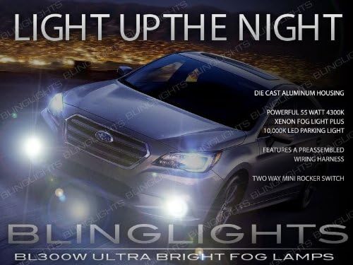 Xenon Fog Lamps Driving Lights Kit Pair Compatible With 2015 2016 2017 Subaru Legacy