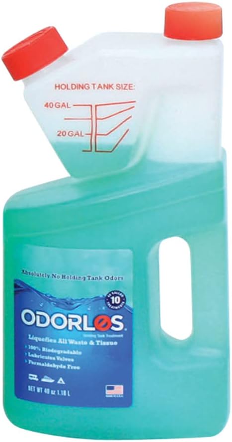 Valterra Odorlos V77002 Holding Tank Treatment (40oz Self Measuring Bottle),1 Pack
