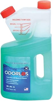 Valterra Odorlos V77002 Holding Tank Treatment 40oz Self Measuring Bottle,1 Pack
