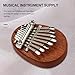 SEWACC Mini Kalimba Thumb Piano, 8 Key Portable Wooden Finger Thumb Piano Musical Instruments with Lanyard for Beginners