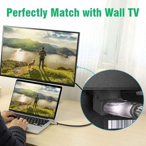 Image of HDMI Adapter 90 Degree 4K Male to Female HDMI Connector 90 Degrees Extender Right Angle 2 Pack Combo L Type HDTV Converter. (Coupler) Black.