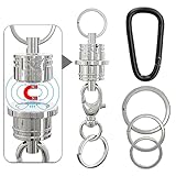 EDO GOT Magnetic Keychain with Key Rings and Carabiner - Key Chain Accessories Key Holder - Magnetic Quick Release Kaychain Connector - 3Kg Pull-force …