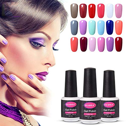 CLAVUZ Soak Off UV Gel Nail Polish Set Pick Any 10 Colors Nail Lacquer Set Salon Beauty Nail Art DIY Manicure at Home Top and Base Coat can Pick CLAVUZ Soak Off UV Gel Nail Polish Set Pick Any 10 Colors Nail Lacquer Set Salon Beauty Nail Art DIY Manicure at Home Top and Base Coat can Pick