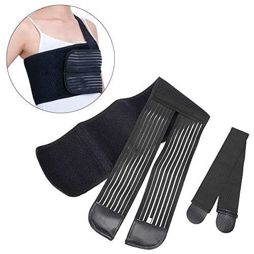 Rib Chest Support Broken Rib Brace Elastic Chest Wrap Belt For Cracked, Fractured Or Dislocated Ribs Protection Belt M #TOP1