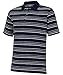 adidas Golf Men's Puremotion Textured Stripe Polo, Navy/White, XX-Large