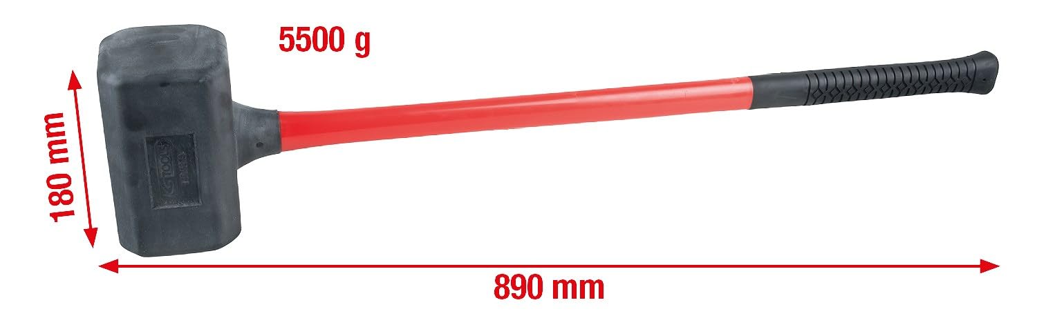 KS Tools 140.5259 - Martillo suave, sin contragolpe, extra grande