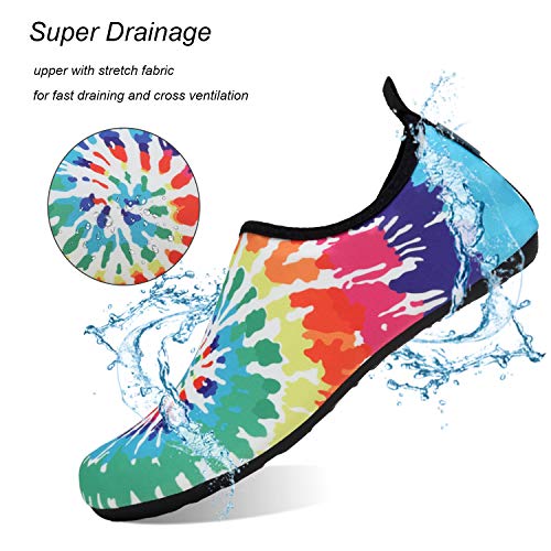 Image of Water Shoes Mens Womens Beach Swim Shoes Quick-Dry Aqua Socks Pool Shoes for Surf Yoga Water Aerobics