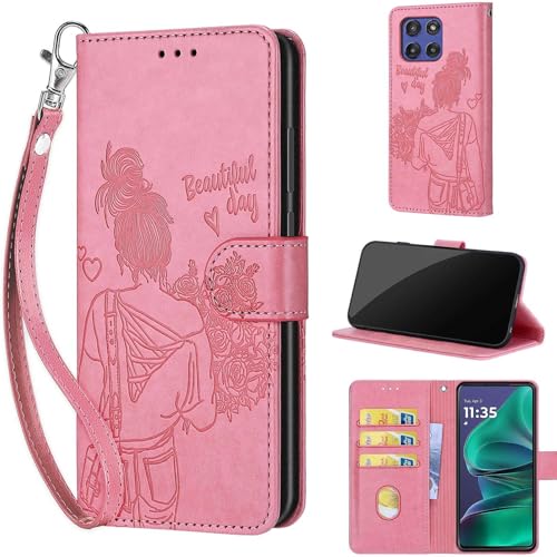 Étui Moto G Stylus 5G 2025 avec porte-cartes et dragonne pratique en cuir