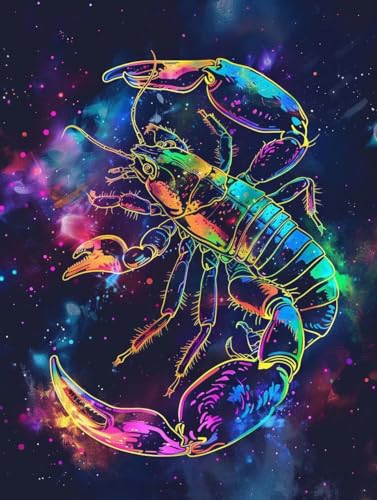 Peinture par numéro enfant et adulte scorpion 90x120cm DIY