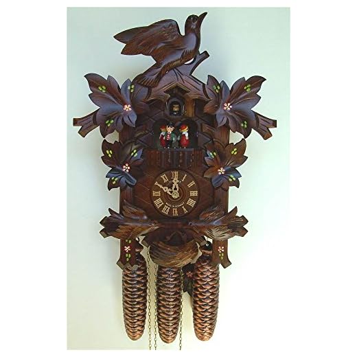 8-Day 16.5 in. Black Forest House Cuckoo Clock