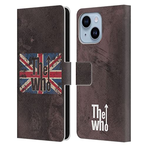 Étui portefeuille iPhone 14 Plus cuir The Who Union Jack