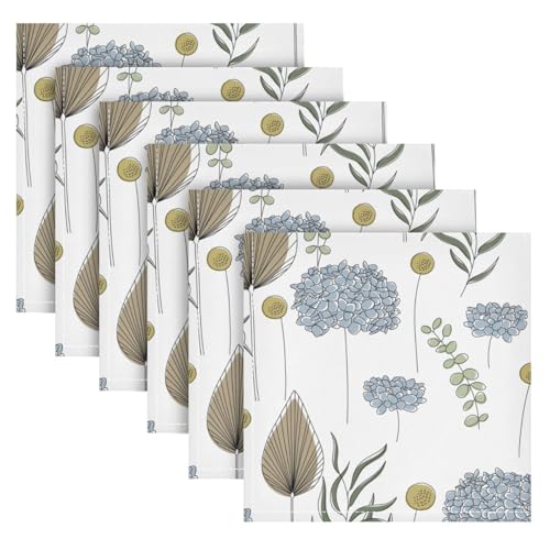 Juego de 6 servilletas de tela decorativas 20x20 pulg miniatura 2
