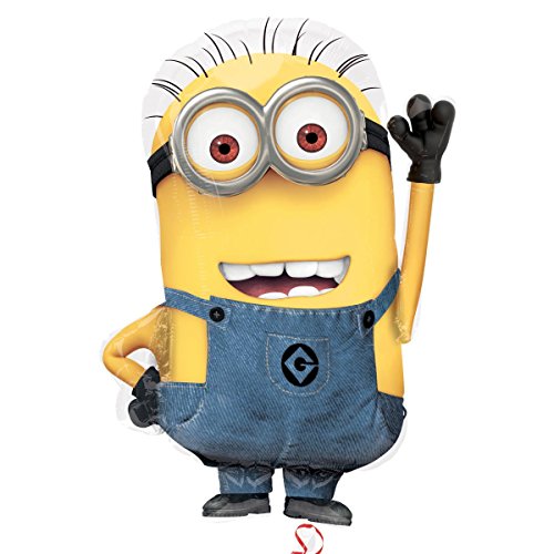 Despicable Me Minion Supershape Foil Balloon - 16 x 25 Inches - Yellow - Minion Character - Birthday - Children