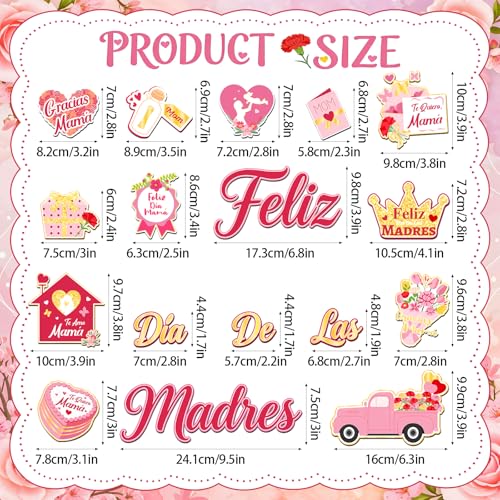 Set de 17 imanes decorativos Feliz Día de las Madres miniatura 2
