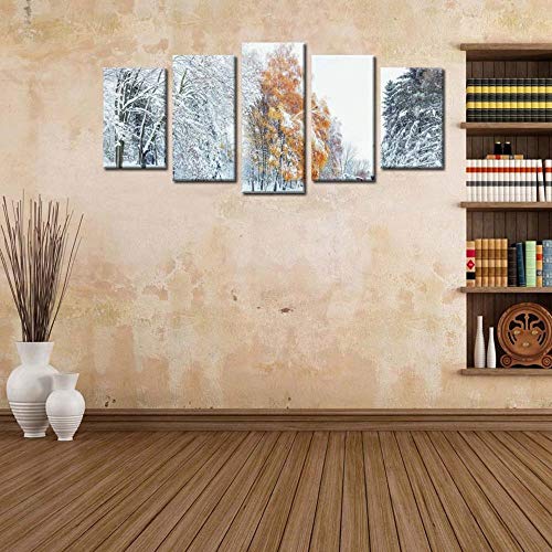 Tableau mural sur toile 5 pièces pour habiller un grand mur vide sans effort - 3