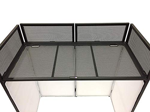 image for Cedarslink DJ Event Facade White/Black Scrim Metal Frame Booth + 20