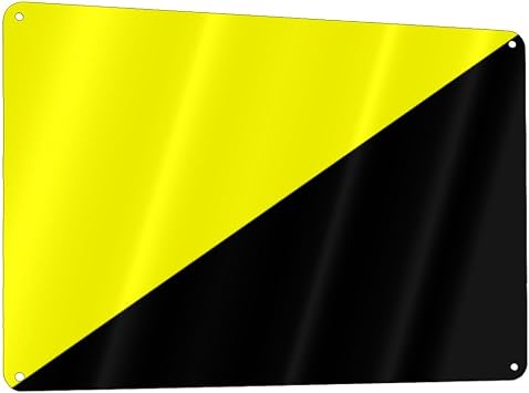 Ancap Flag Metal Aluminum Sign Decor Bar Patio Poster Wall Garage Decorations Funny Gifts 12 x 8 Inches