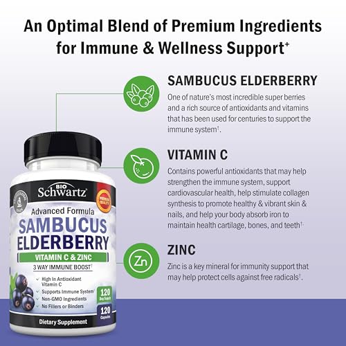BioSchwartz Elderberry Capsules with Zinc Vitamin C