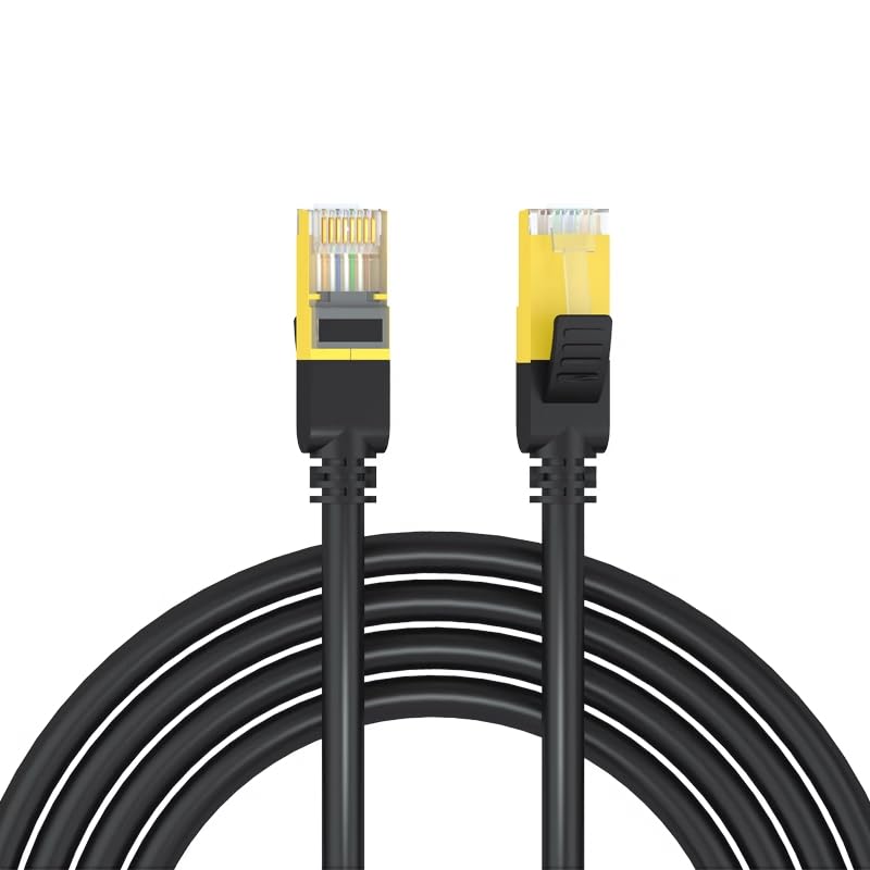 Category 7 10 Gigabit Network Cable Home Use High Speed 10 Gigabit Oxygen Free Copper Computer Network Broadband cat7 Double Shielded Project Special (25 Meters)