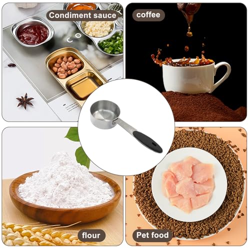 Cucharón medidor café 1/4 taza 60 ml acero inoxidable miniatura 5