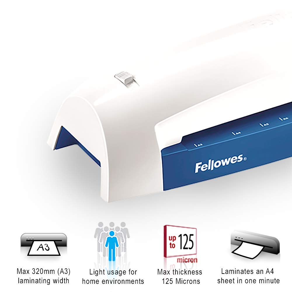Fellowes Lunar+ A3 Plastificatrice a caldo 300 mm/min Blu, Bianco