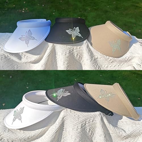 3 Pack de Visera para Mujer con Rhinestones Brillantes miniatura 6