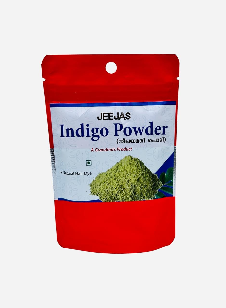 JEEJAS | Pure & Natural Hair Color - Herbal Indigo Hair Dye for Men & Women - Chemical-Free, Ammonia-Free, Organic Indigo Leaf Powder (100g)-picture-28
