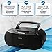 Cd Player for Home Portable Boombox with Cd and Cassette Player Combo Bluetooth Bundle –Boom Boxes Radios with Cd Player, Compact Tape Player Includes A NeeGo Bluetooth Receiver