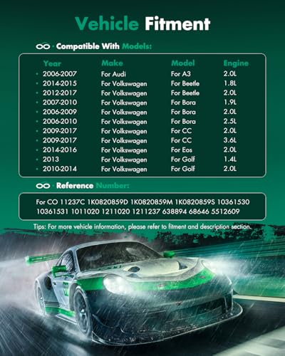 Image of SCITOO AC Compressor for Audi A3 2.0L 2006-2007, Fast Cooling A /C Compressor for Volkswagen Beetle 2.0L 2012-2017, for Volkswagen Jetta 2006-2016, for Passat 2006-2010, for Golf 2010-2014