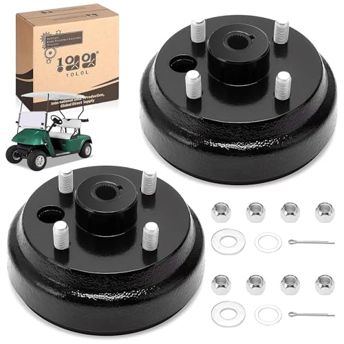 10L0L Golf Cart Brake Drum/Hub Assembly (Electric) for EZGO TXT Replaces OEM# 19186G1P