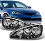 AKKON - For Acura RSX Integra DC5 Clear Chrome Headlights Front Lamps Replacement Pair Left + Right Set