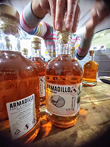 Armadillo Blushed Blond, Pure Single Barrel Rum, 40% Alkohol, handgefertigt aus Paraguay, amerikanischer Eiche, ohne Zusatzstoffe – Bild 5