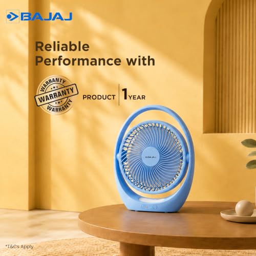 Bajaj Pygmy Go 178MM Mini Fan Blue - Image 6