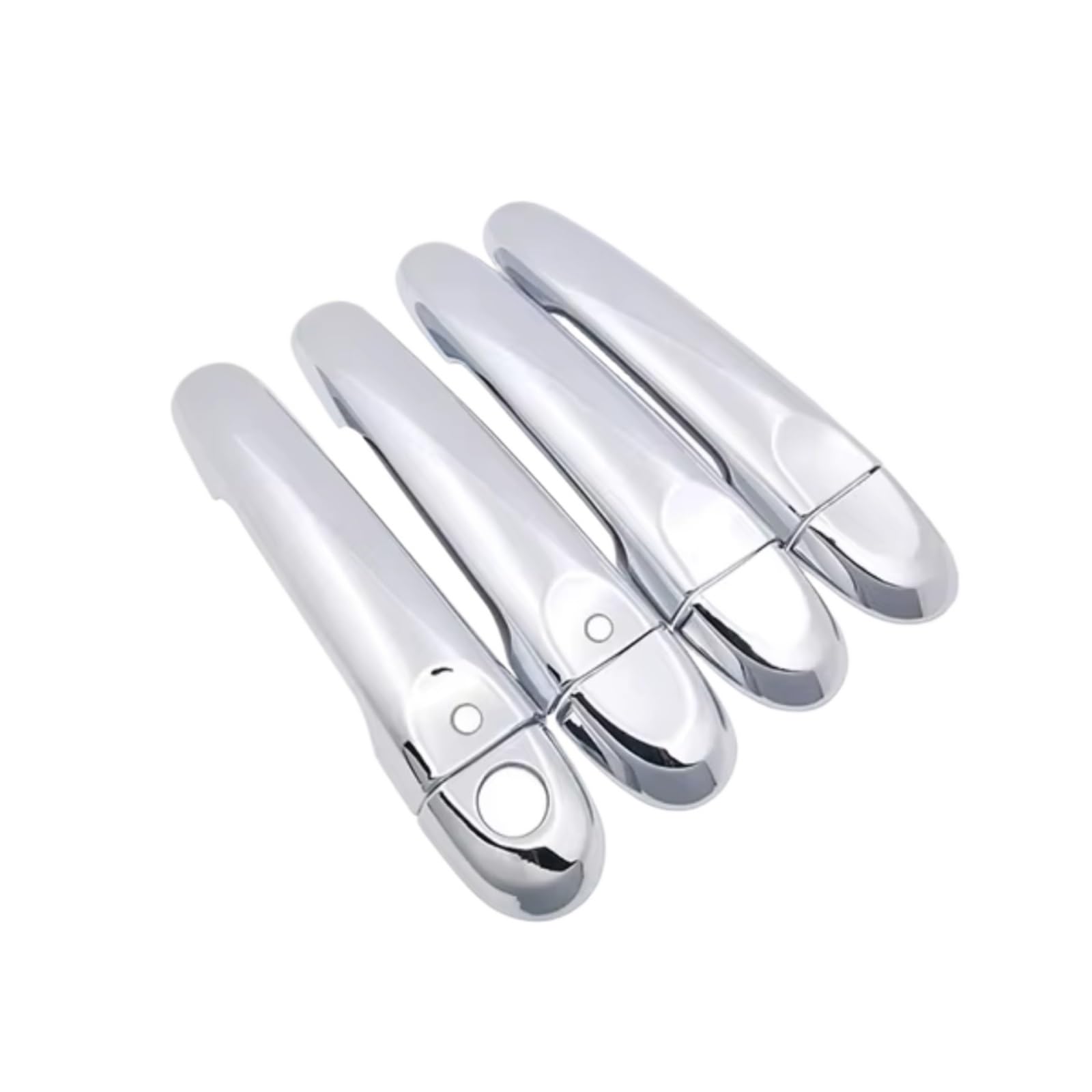 Zcxfdthf 4 Handle 2 Buttons Door Handle Covers Part Compatible With Nissan For Micra For March K13 2011-2016 Car Exterior Door Handle Cover Trim Accessories Set(4 Handle 2 Buttons)