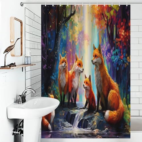Rideau de douche polyester lavable en machine 122x183 avec 12 crochets - 6
