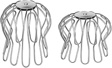 Lot de 2 paniers de gouttières réglables de 75 à 85 mm et 90 à 100 mm pour tuyau de descente et protection des feuilles