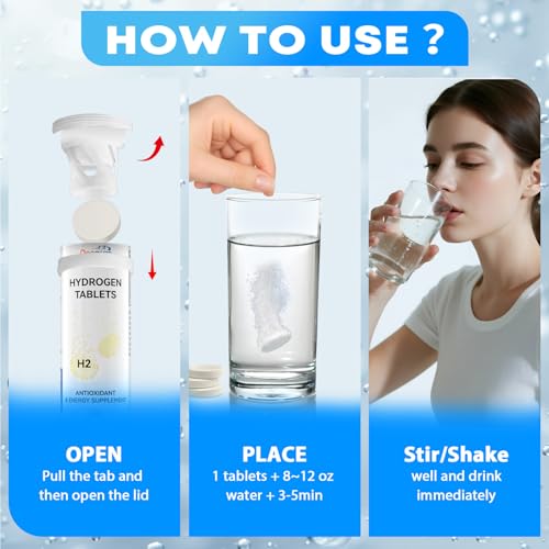 Hydrogen Water Tablets 12ppm with Magnesium - Create High Concentration H2 Drinking for Cellular Vitality & Cognitive Wellness and Powerful Antioxidants Support Brain Health - Image 4