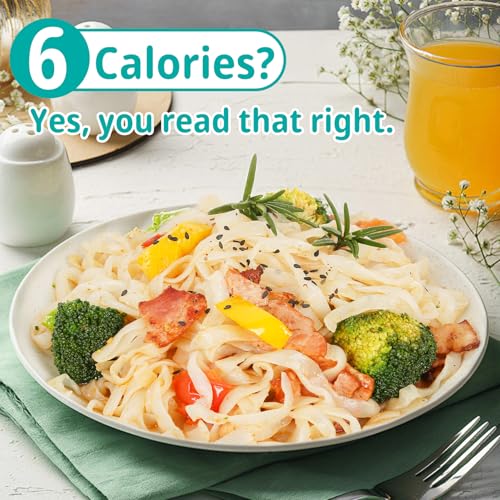 Image of VOLO VERO Konjac Shirataki Fettuccine Noodles 10 Pack, Low Calorie Pasta | Gluten Free, Vegan, Low Carb, Plant Based, Zero Sugar, Fat Free, Ready in Minutes, Pasta Alternative